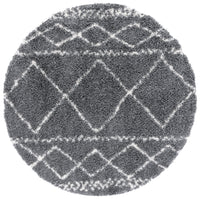 Safavieh Pro Lux Shag Plx436H Dark Grey/Ivory Area Rug