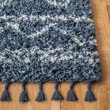 Safavieh Pro Lux Shag Plx436M Blue/Ivory Rugs.