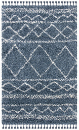 Safavieh Pro Lux Shag Plx436M Blue/Ivory Rugs.