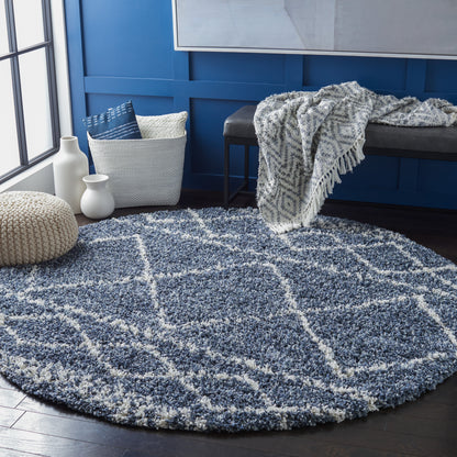 Safavieh Pro Lux Shag Plx436M Blue/Ivory Area Rug