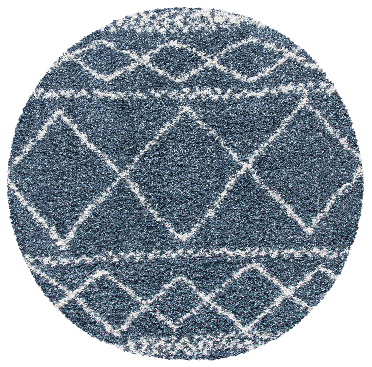 Safavieh Pro Lux Shag Plx436M Blue/Ivory Rugs.