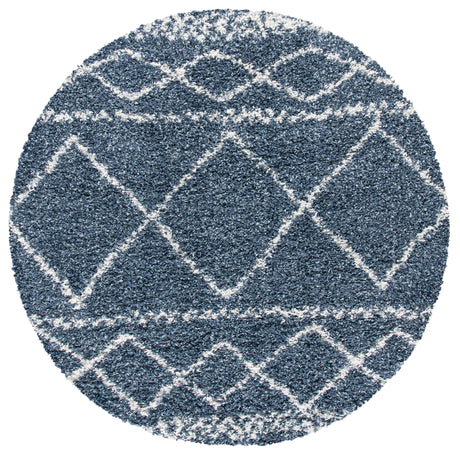 Safavieh Pro Lux Shag Plx436M Blue/Ivory Rugs.