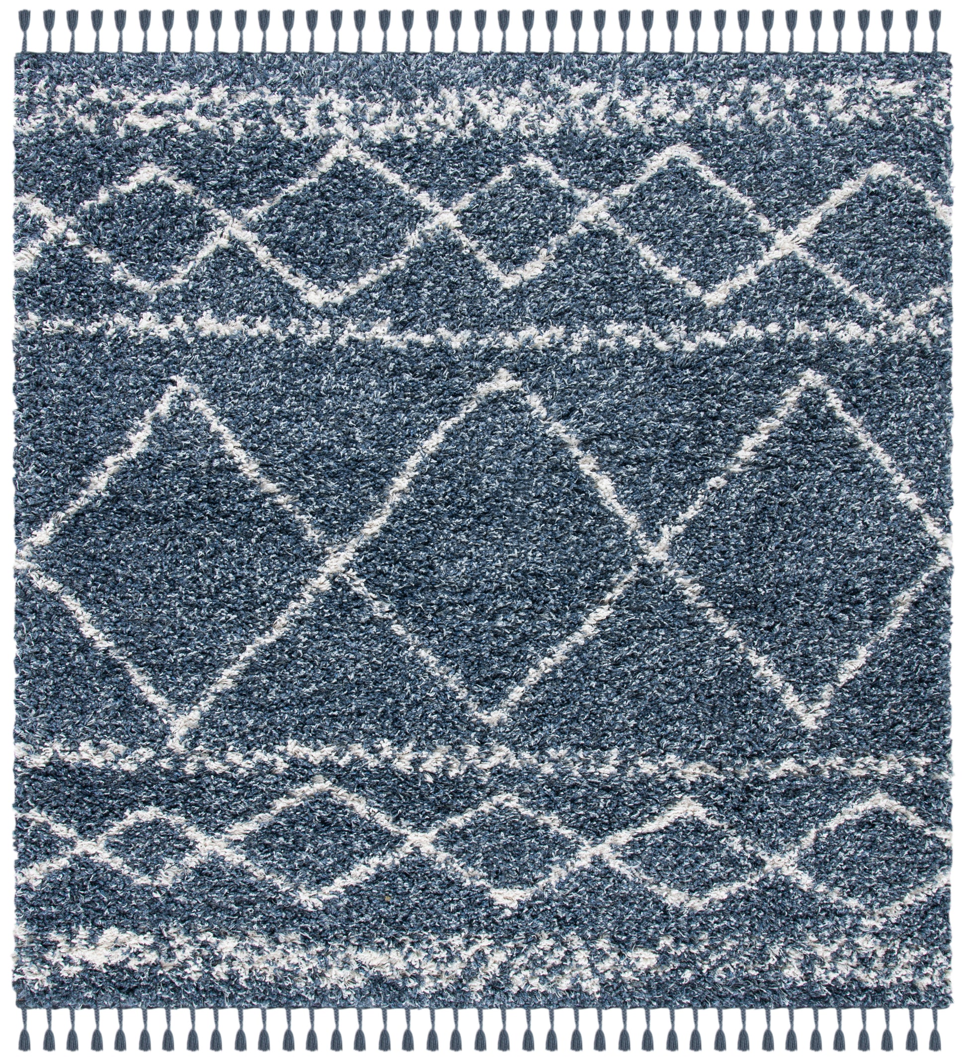 Safavieh Pro Lux Shag Plx436M Blue/Ivory Area Rug