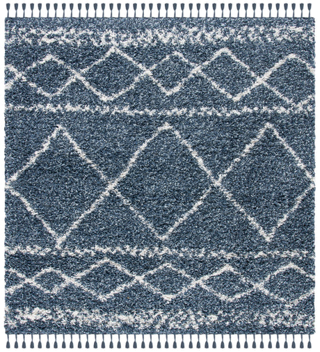 Safavieh Pro Lux Shag Plx436M Blue/Ivory Rugs.