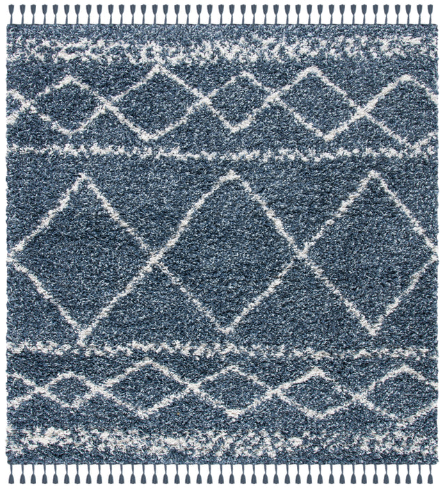 Safavieh Pro Lux Shag Plx436M Blue/Ivory Rugs.