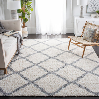 Safavieh Parma Shag Pma521A Cream/Grey Area Rug