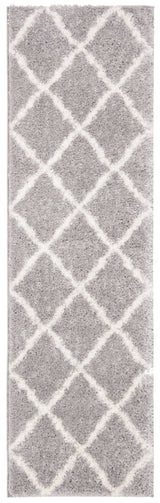 Safavieh Parma Shag Pma521G Grey/Cream Rug.