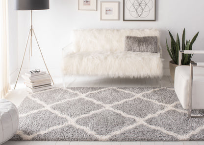 Safavieh Parma Shag Pma521G Grey/Cream Area Rug