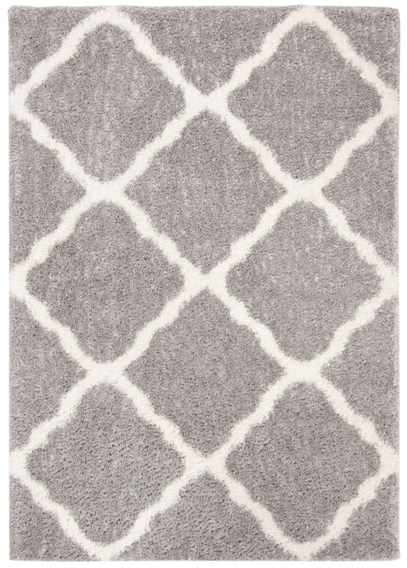 Safavieh Parma Shag Pma521G Grey/Cream Rug.