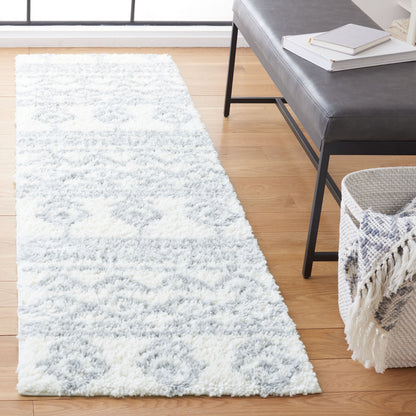 Safavieh Parma Shag Pma544A Ivory/Grey Area Rug