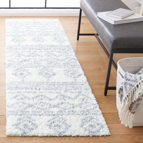 Safavieh Parma Shag Pma544A Ivory/Grey Rugs.