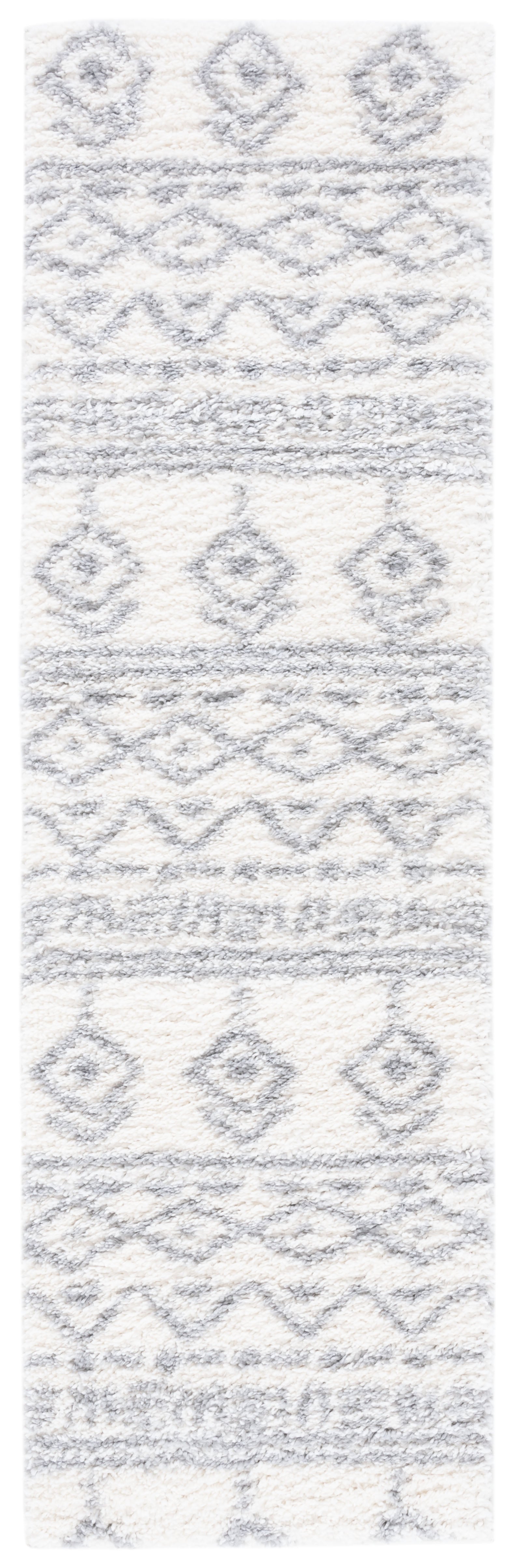 Safavieh Parma Shag Pma544A Ivory/Grey Area Rug