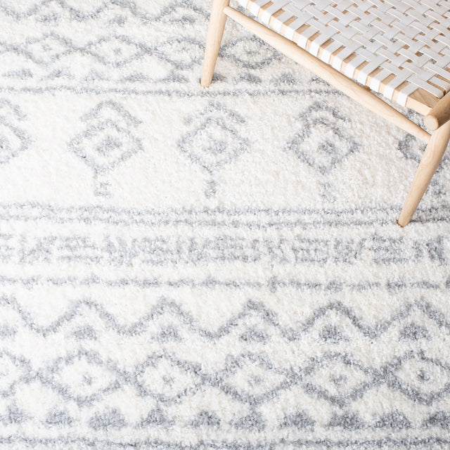 Safavieh Parma Shag Pma544A Ivory/Grey Rugs.