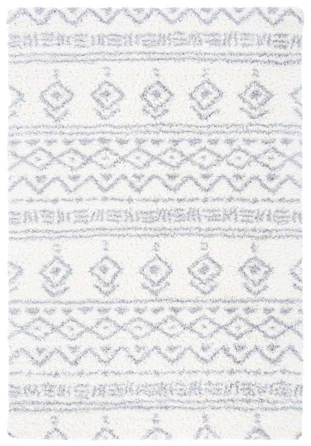 Safavieh Parma Shag Pma544A Ivory/Grey Rugs.