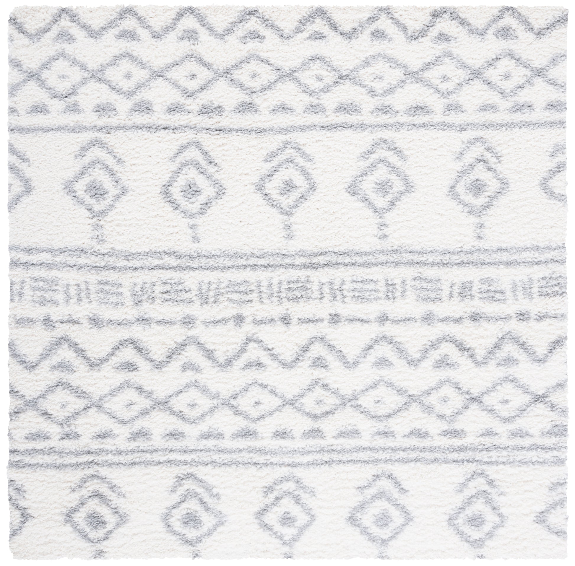 Safavieh Parma Shag Pma544A Ivory/Grey Area Rug