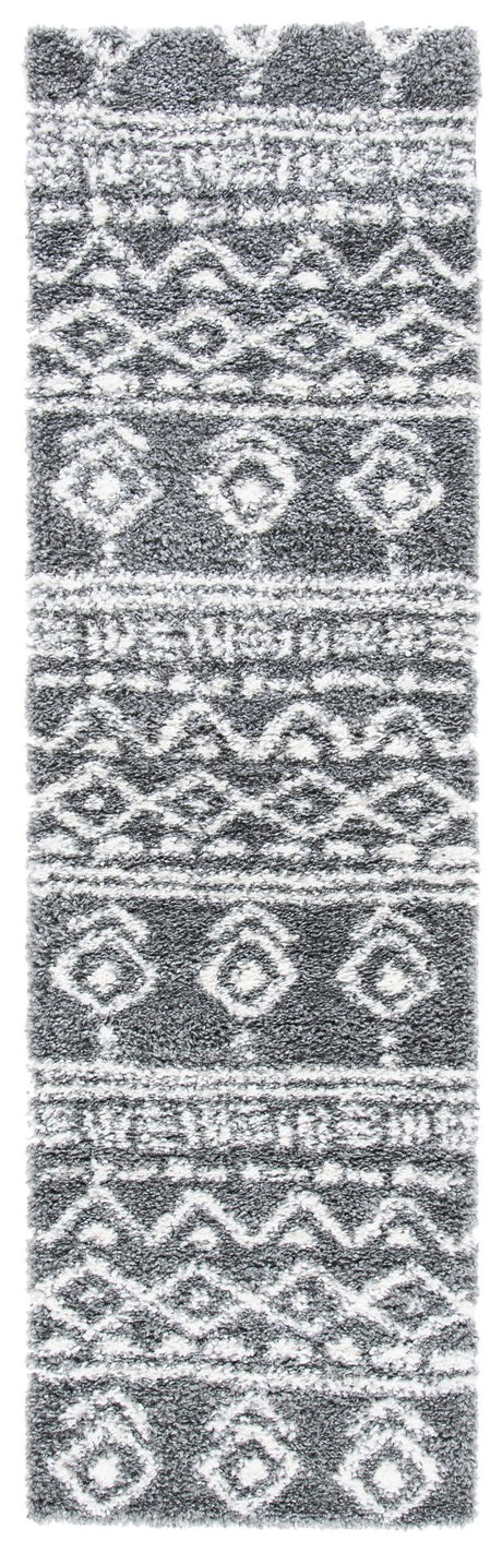 Safavieh Parma Shag Pma544H Charcoal/Ivory Rugs.