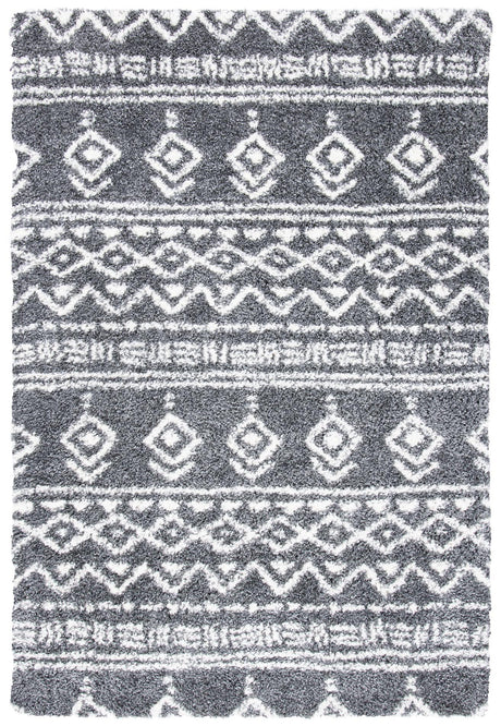 Safavieh Parma Shag Pma544H Charcoal/Ivory Rugs.