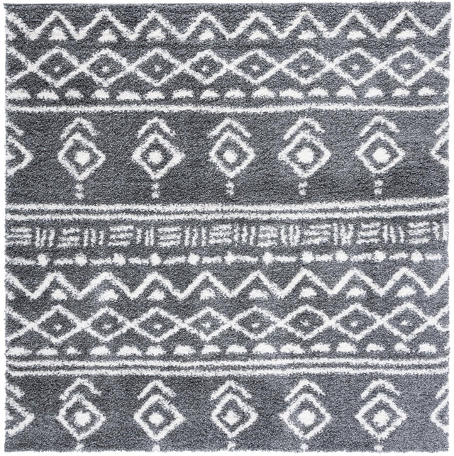Safavieh Parma Shag Pma544H Charcoal/Ivory Rugs.