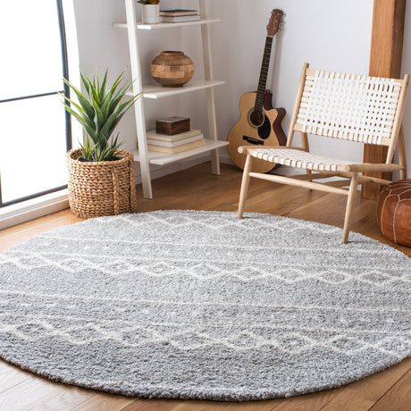 Safavieh Parma Shag Pma550F Grey/Ivory Rugs.