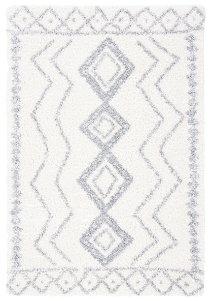 Safavieh Parma Shag Pma552A Ivory/Grey Area Rug