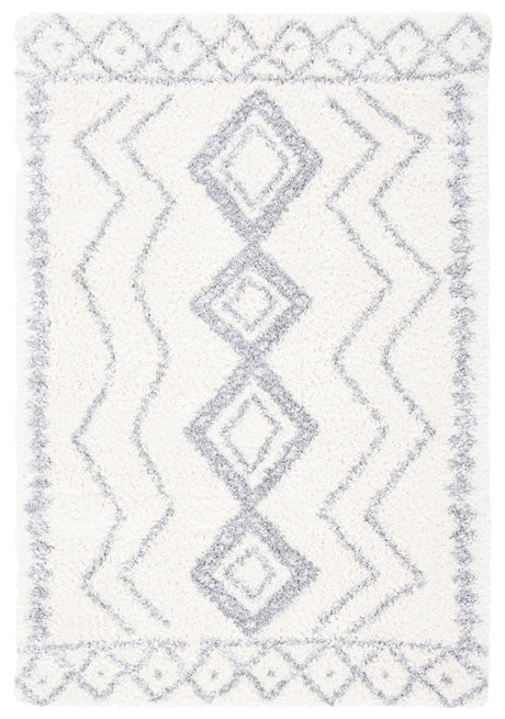 Safavieh Parma Shag Pma552A Ivory/Grey Rugs.