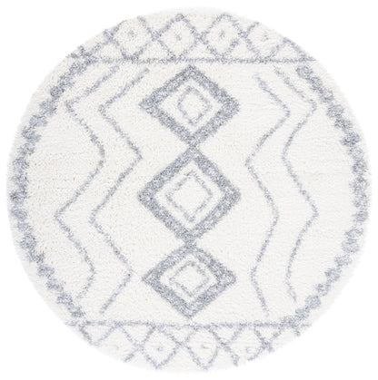 Safavieh Parma Shag Pma552A Ivory/Grey Area Rug