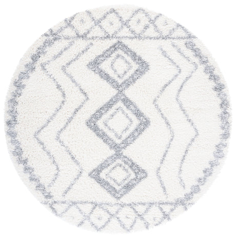 Safavieh Parma Shag Pma552A Ivory/Grey Rugs.