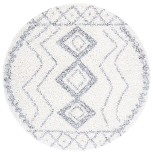 Safavieh Parma Shag Pma552A Ivory/Grey Rugs.