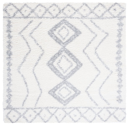 Safavieh Parma Shag Pma552A Ivory/Grey Area Rug