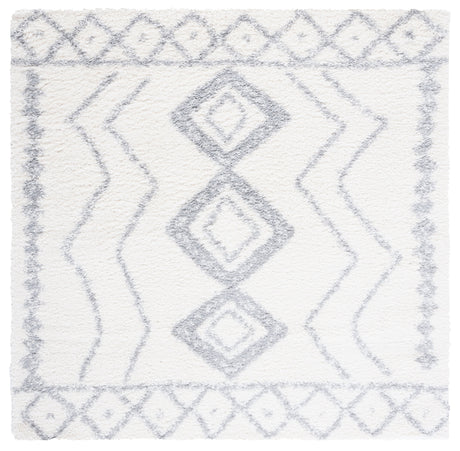 Safavieh Parma Shag Pma552A Ivory/Grey Rugs.