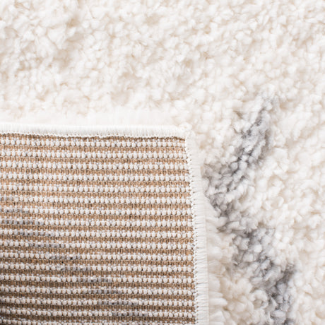 Safavieh Parma Shag Pma583A Cream/Grey Rug.