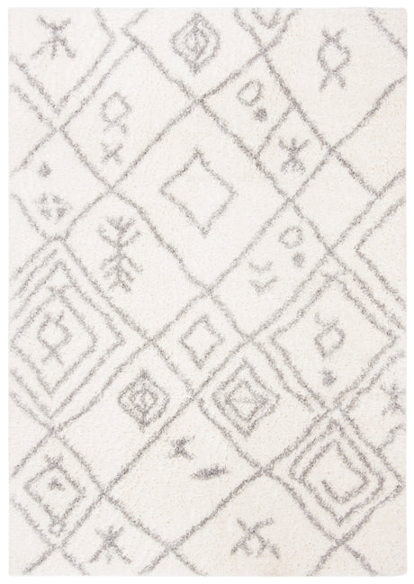 Safavieh Parma Shag Pma583A Cream/Grey Rug.