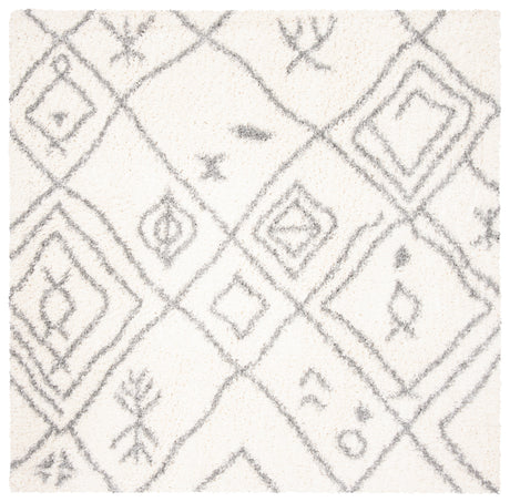 Safavieh Parma Shag Pma583A Cream/Grey Rug.