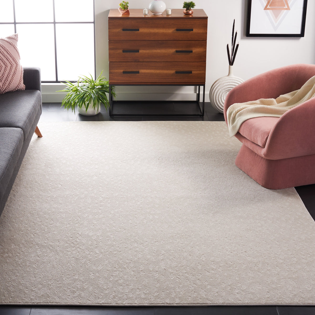 Safavieh Pattern And Solid Pns408A Ivory Rug.