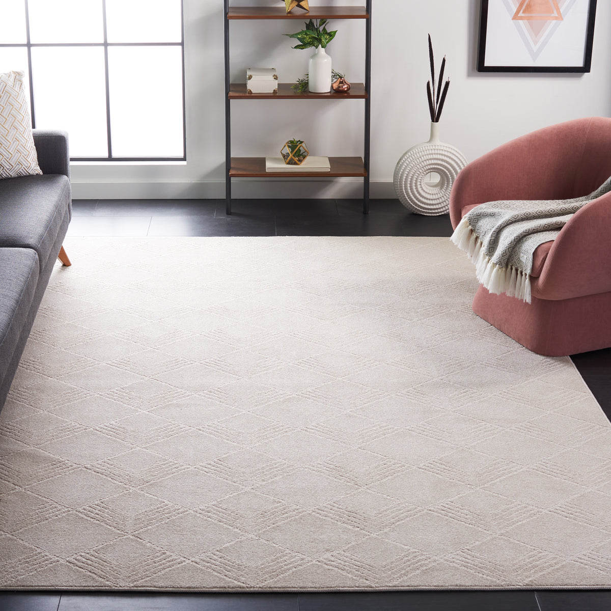 Safavieh Pattern And Solid Pns414A Ivory Rug.