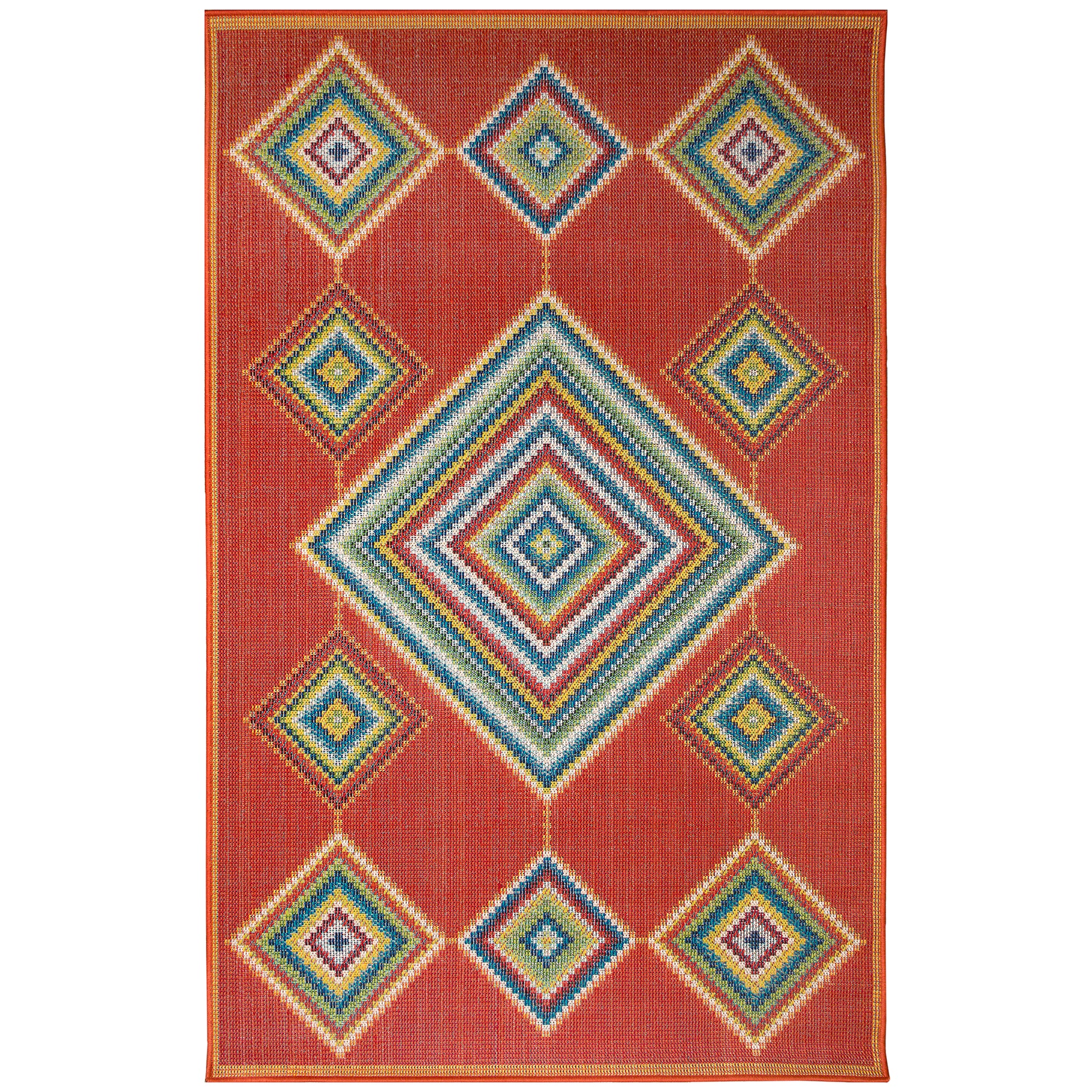 Liora Manne Patio Dream Catcher 6069/17 Red Area Rug