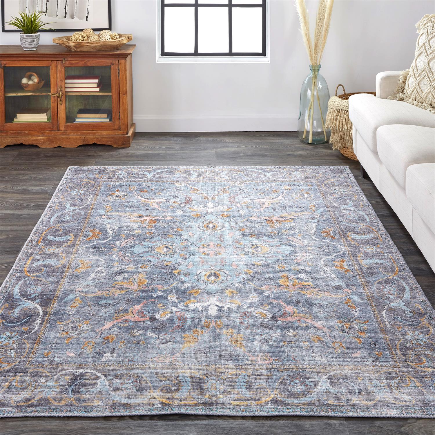 Feizy Percy 39Aff Blue Area Rug