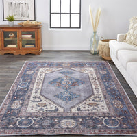 Feizy Percy 39Akf Blue/Brown Area Rug