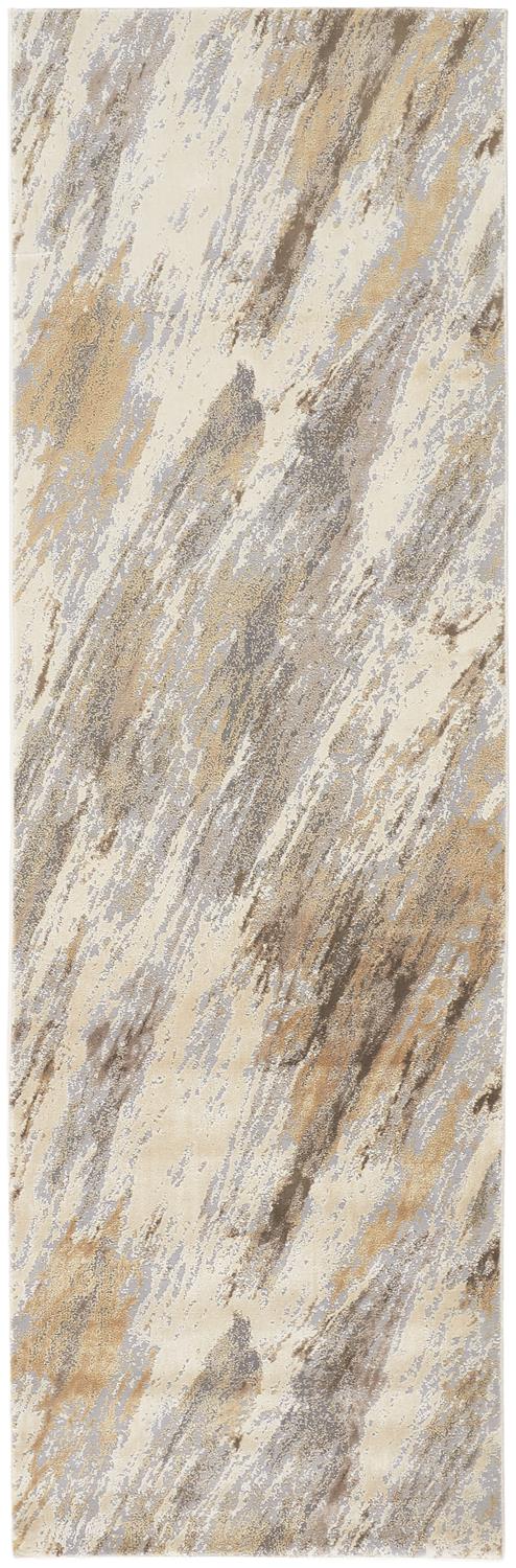 Feizy Parker 3704F Tan/Blue Area Rug