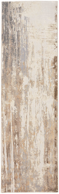 Feizy Parker 3709F Ivory/Brown Area Rug