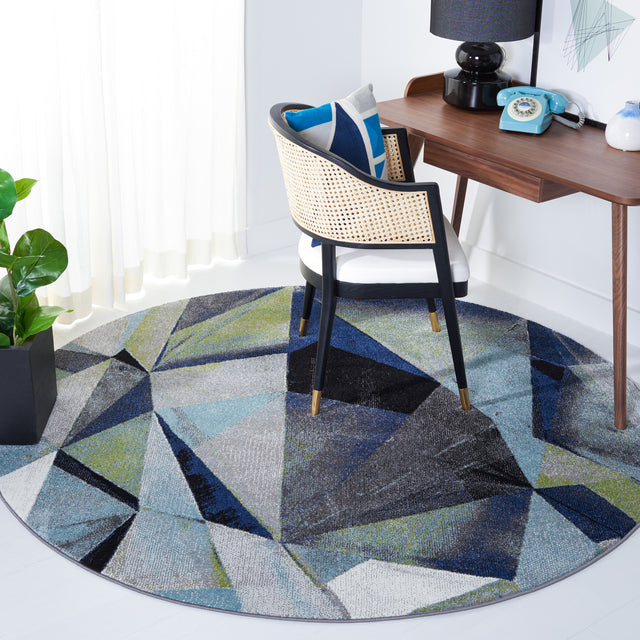 Safavieh Porcello Prl6940G Grey/Blue Rug.