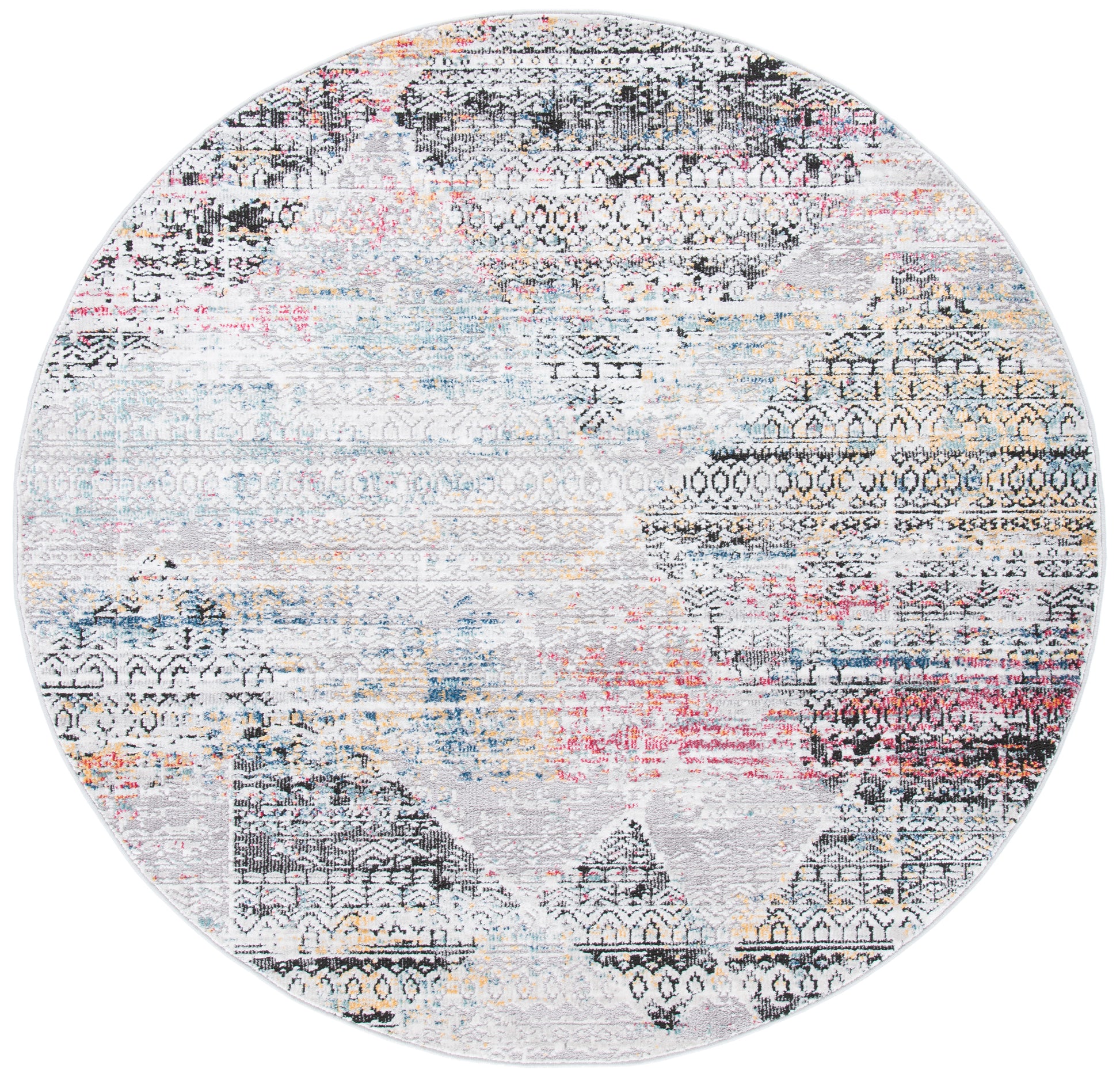 Safavieh Porcello Prl968F Grey/Black Area Rug