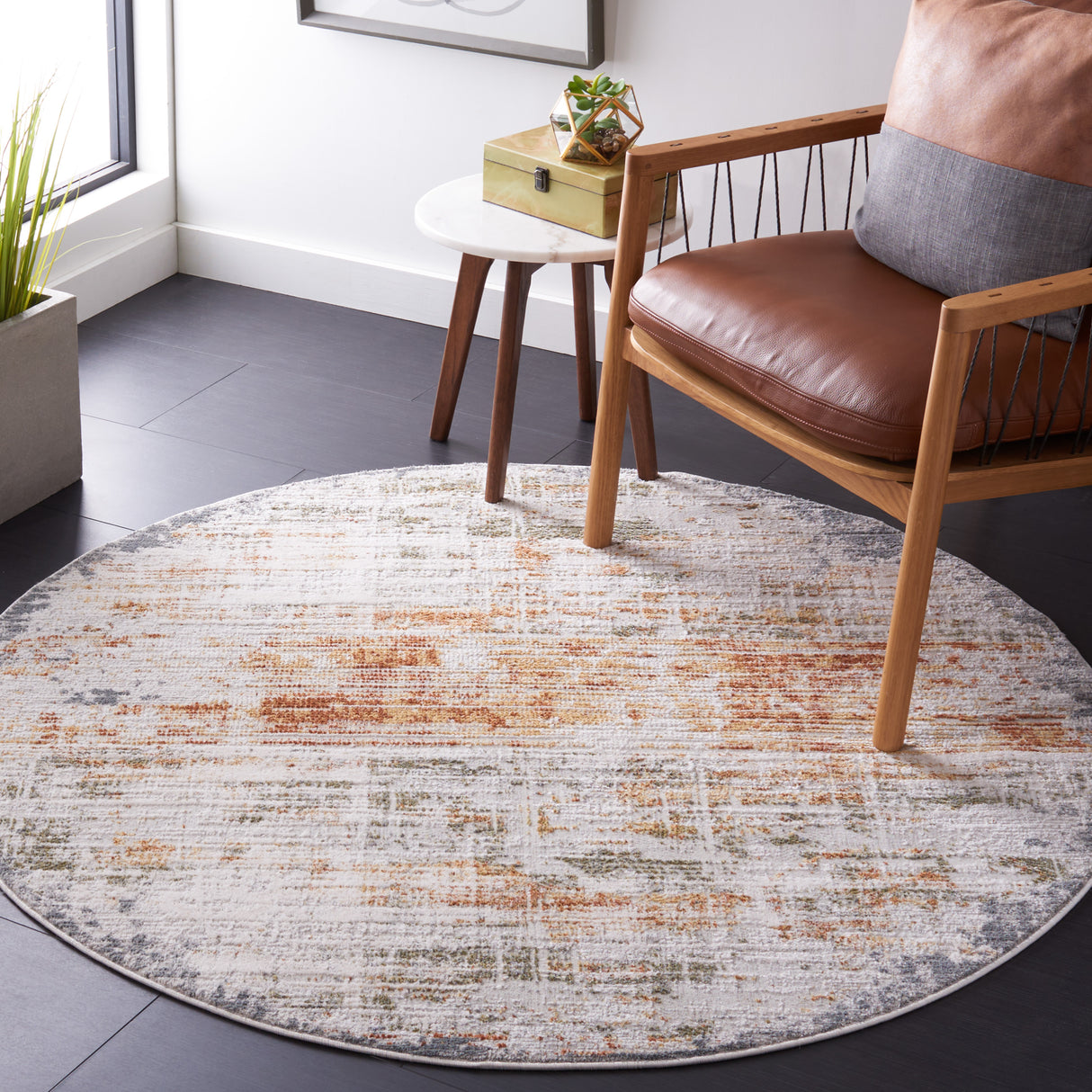 Safavieh Princeton Prn719A Light Beige/Green Rug.