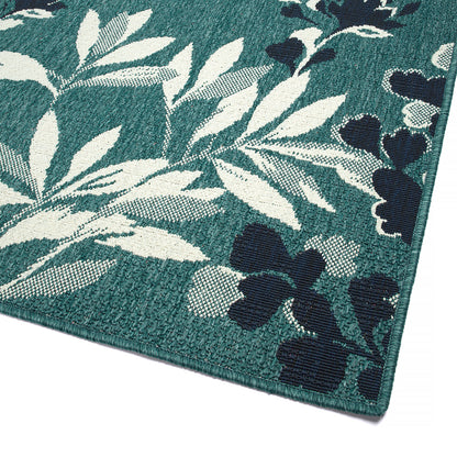 Kaleen Pianta Pta02-91 Teal, Navy, Ivory Area Rug