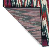 Kaleen Pianta Pta03-86 Multi, Teal, Ivory, Red Area Rug