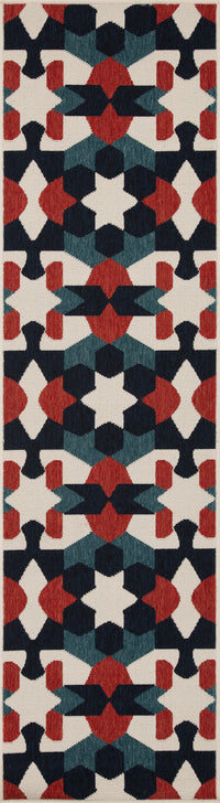 Kaleen Pianta Pta05-86 Multi, Navy, Teal, Ivory Area Rug