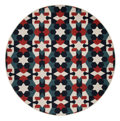 Kaleen Pianta Pta05-86 Multi, Navy, Teal, Ivory Area Rug