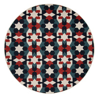 Kaleen Pianta Pta05-86 Multi, Navy, Teal, Ivory Area Rug