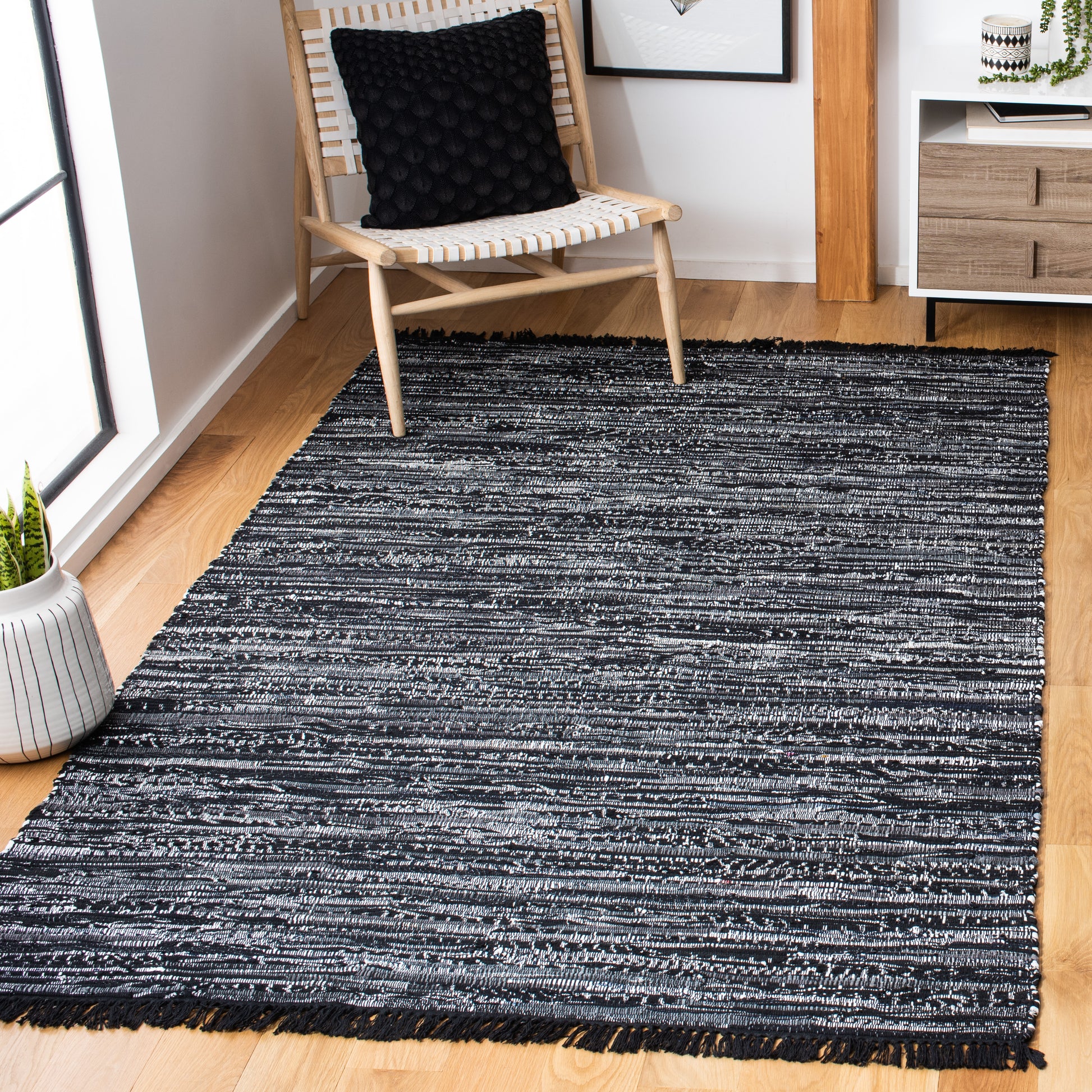 Safavieh Rag Rug Rar121Z Black Area Rug