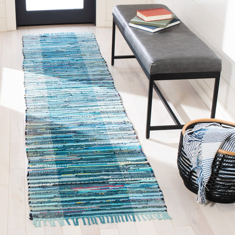 Safavieh Rag Rug Rar122M Light Blue/Grey Rugs.